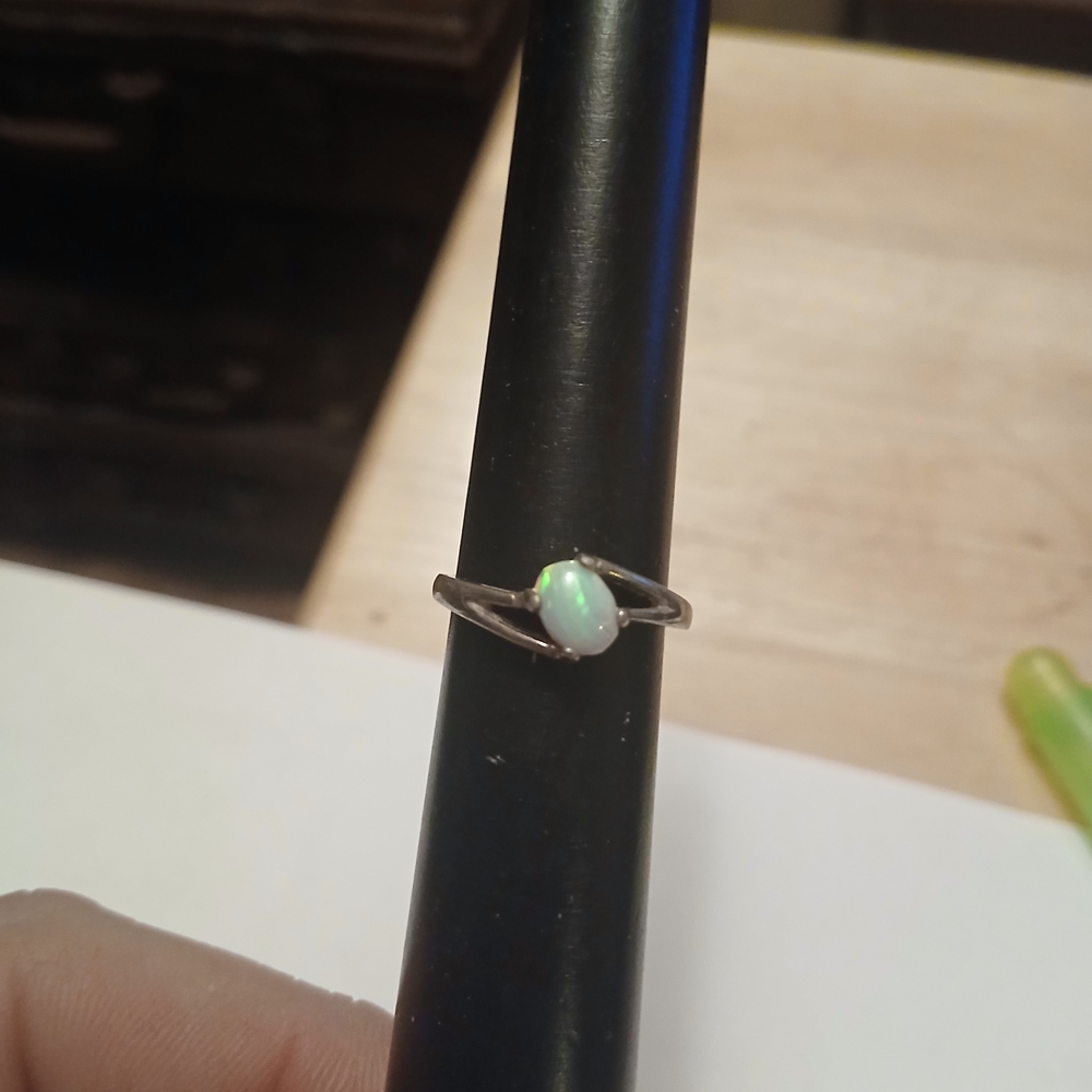Sterling Silver Opal Ring